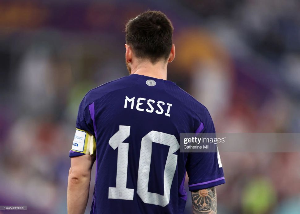 Áo Messi 10 Argentina World Cuup 2022 away shirt jersey HF2159 adidas