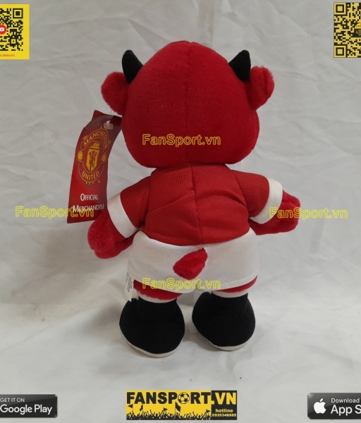 Thú bông 26cm Fred the Red mascot Manchester United red Sharp M121 new