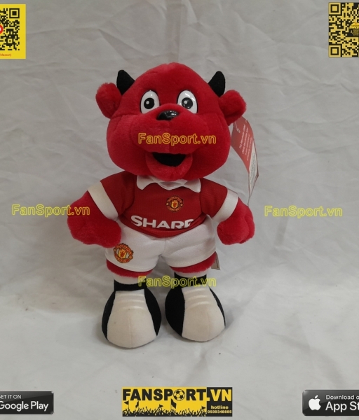 Thú bông 26cm Fred the Red mascot Manchester United red Sharp M121 new
