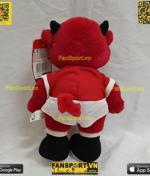 Thú bông 26cm Fred the Red mascot Manchester United red Vodafone new