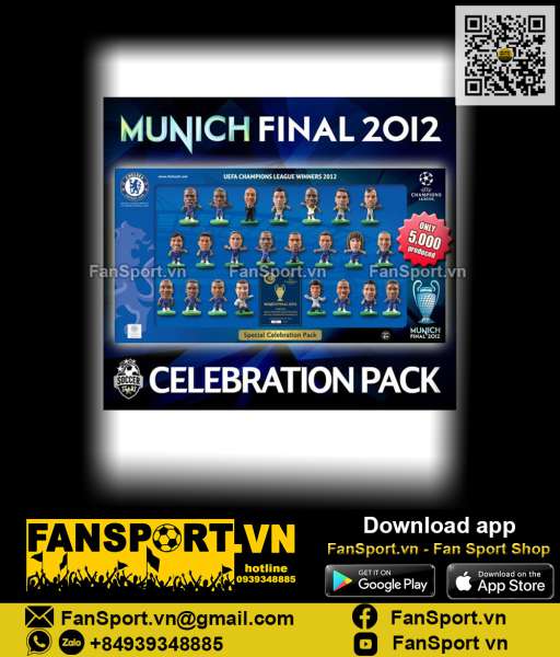 Bộ tượng Chelsea Champion League Final 2012 2011 Soccerstarz 0512/5000