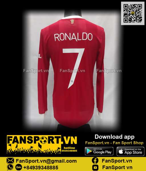 Áo Ronaldo 7 Manchester United 2021 2022 H58696 authentic shirt jersey