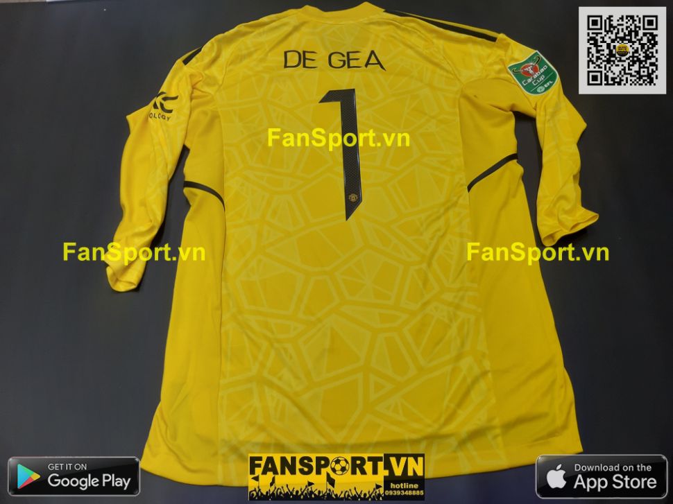 Áo De Gea Manchester United Carabao Cup Final 2022 shirt goalkeeper GK