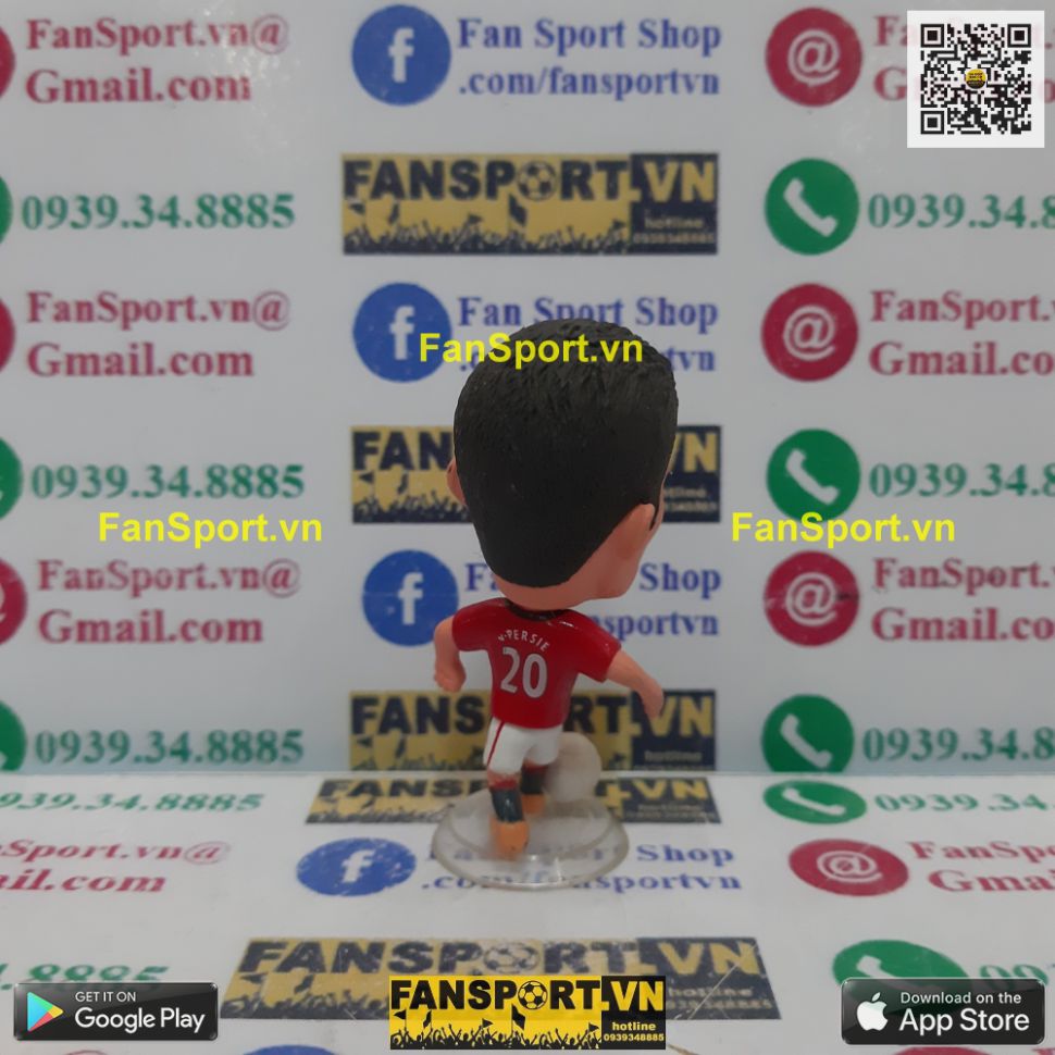 Tượng Van Persie 20 Manchester United 2012-2013 home red kodoto ball
