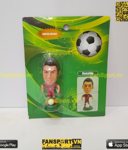 Tượng Ronaldo 7 CR7 Portugal 2012 2013 2014 home red Football Stars
