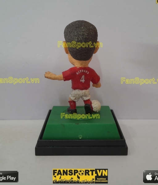 Tượng Steven Gerrard 4 England 2002-2003-2004 away red pocket sport