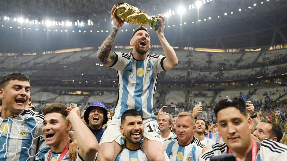 Áo Argentina World Cup 2022 Winners home shirt jersey IB3597 adidas