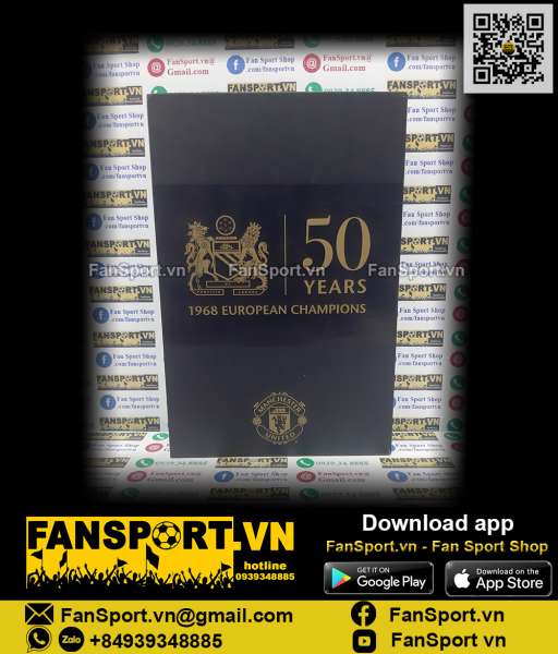 Badge 50 Years 1968 European Champions Manchester United box set 0776