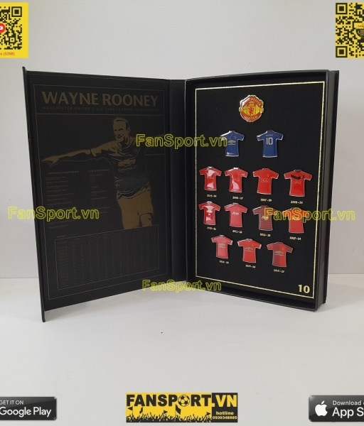 Badge Wayne Rooney All Time Leading Goalscorer 250 goals ManUtd box