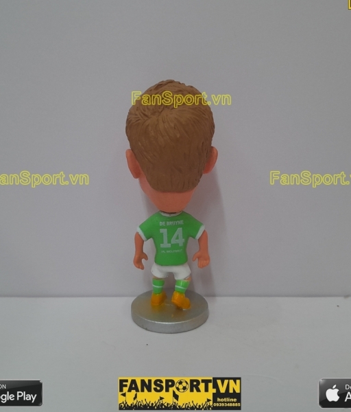 Tượng Kevin De Bruyne 14 Wolfsburg 2014 2015 home green kodoto