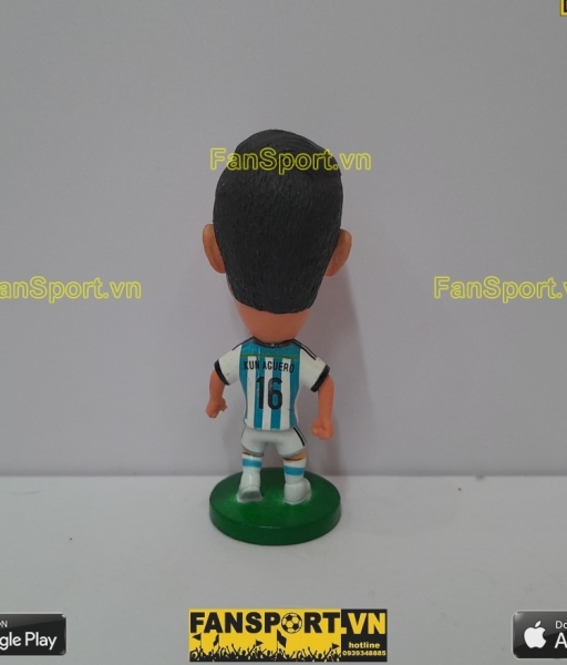 Tượng Sergio Aguero 16 Argentina 2013 2014 2015 home blue kodoto