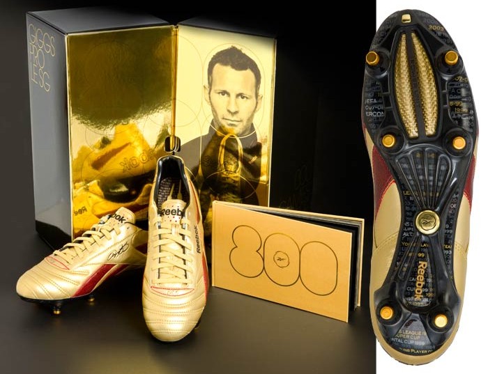 Shoes Giggs RG800 Manchester United Reebook limited edition box 036