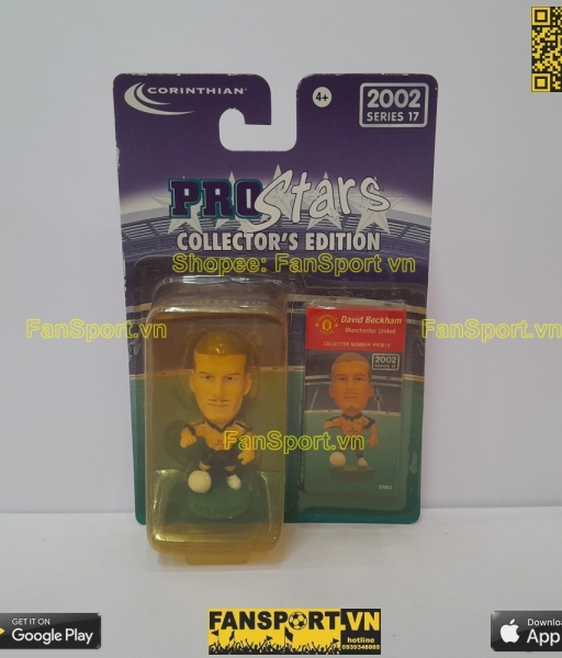 Tượng Beckham 7 Manchester United 2001-2002 PRO615 corinthian blister