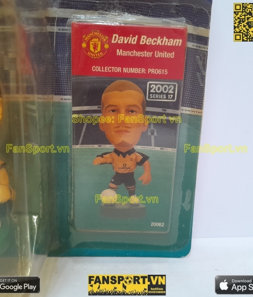 Tượng Beckham 7 Manchester United 2001-2002 PRO615 corinthian blister