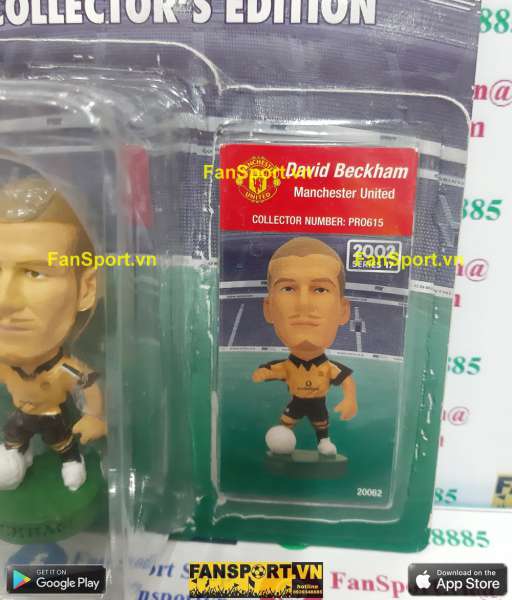 Tượng Beckham 7 Manchester United 2001-2002 PRO615 corinthian blister