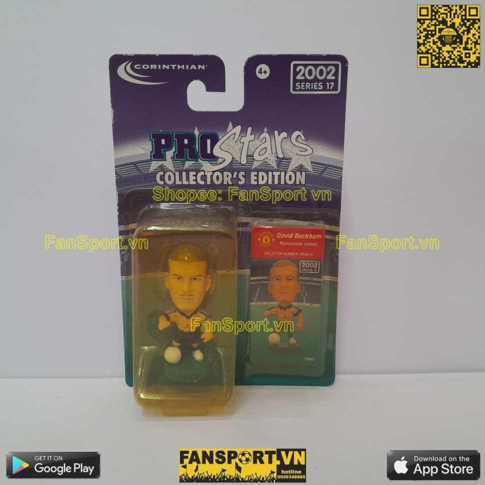 Tượng Beckham 7 Manchester United 2001-2002 PRO615 corinthian blister
