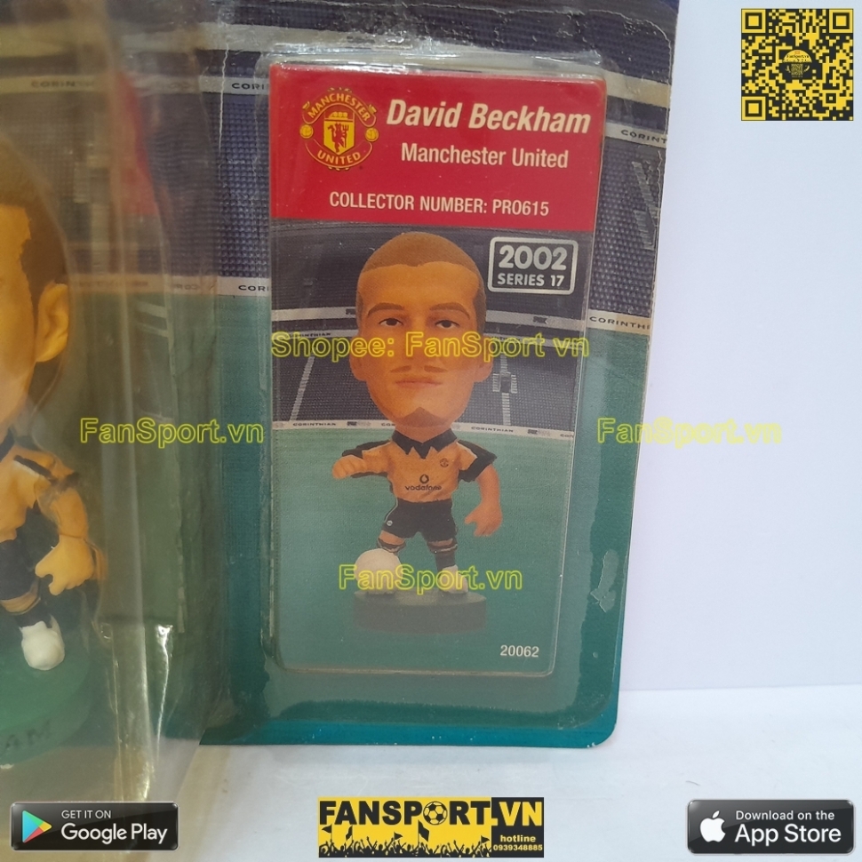 Tượng Beckham 7 Manchester United 2001-2002 PRO615 corinthian blister