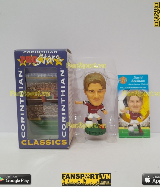 Tượng Beckham Manchester United 1998 1999 2000 corinthian PRO245 box