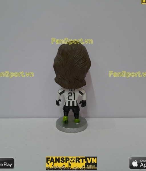 Tượng Andrea Pirlo 21 Juventus 2014-2015 home white black soccerwe