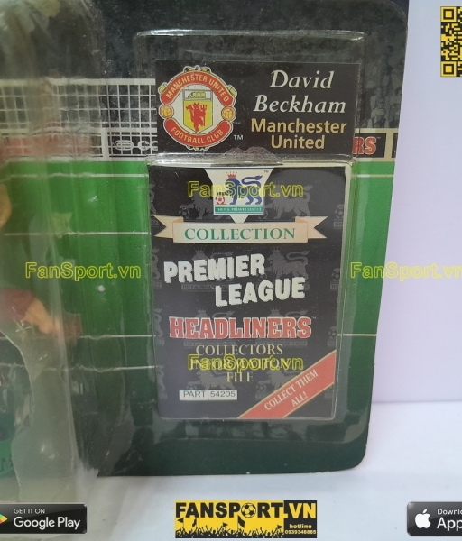 Tượng Beckham 7 Manchester United 1997-1998 home red corinthian PL581