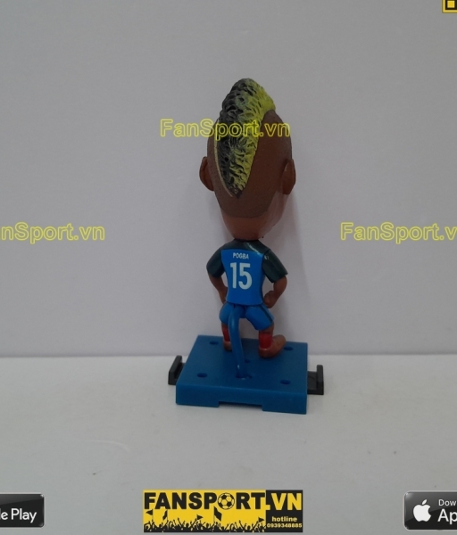 Tượng Paul Pogba 15 France 2016 2017 2018 home blue soccerwe plus