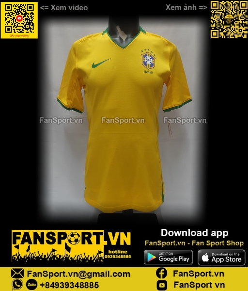 Box áo đấu Brazil 2008 2009 2010 Limited shirt jersey 269976 Nike