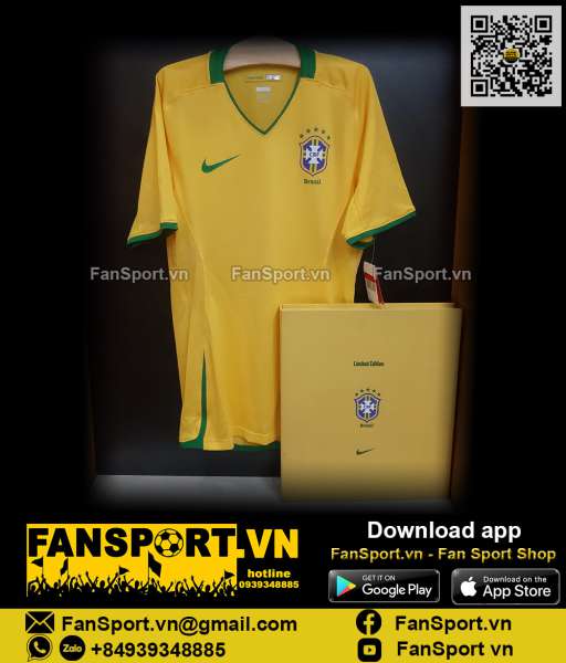 Box áo đấu Brazil 2008 2009 2010 Limited shirt jersey 269976 Nike