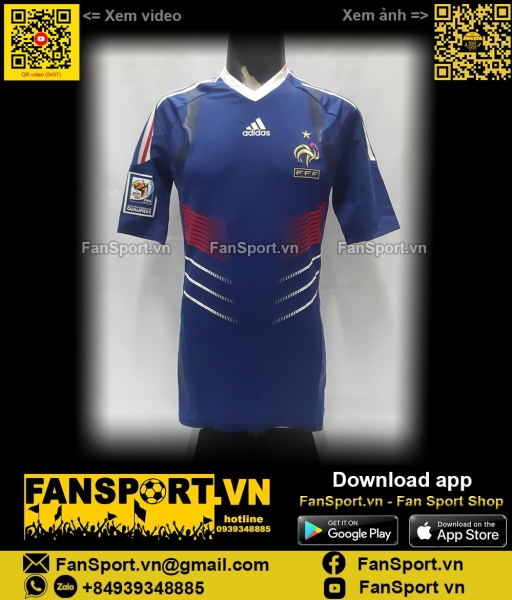 Box France 2009 2010 2011 Adidas Techfit home authentic shirt P41041 L