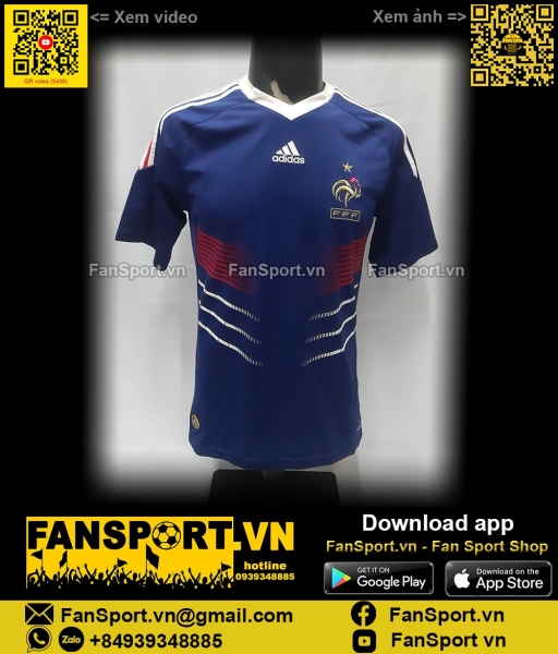 Box áo France 2009 2010 2011 Adidas home jersey shirt P41040 Adidas