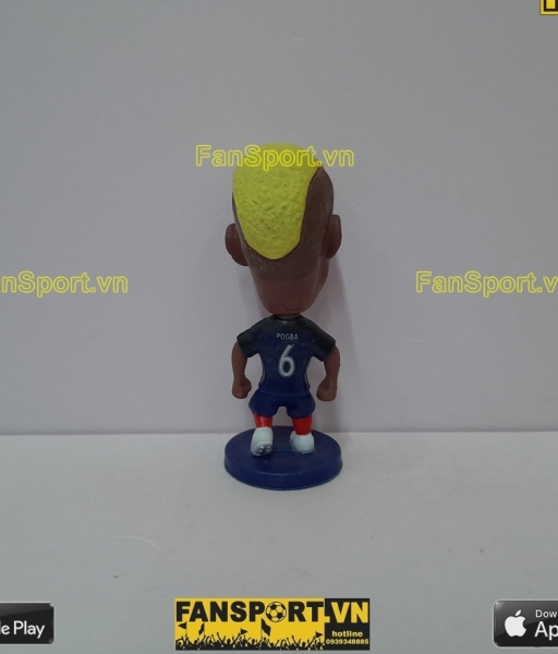 Tuợng Paul Pogba 6 France 2016 2017 2018 home blue soccerwe