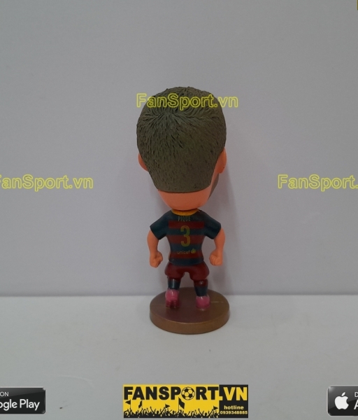 Tượng Gerard Pique 3 Barcelona 2015-2016 home red blue soccerwe