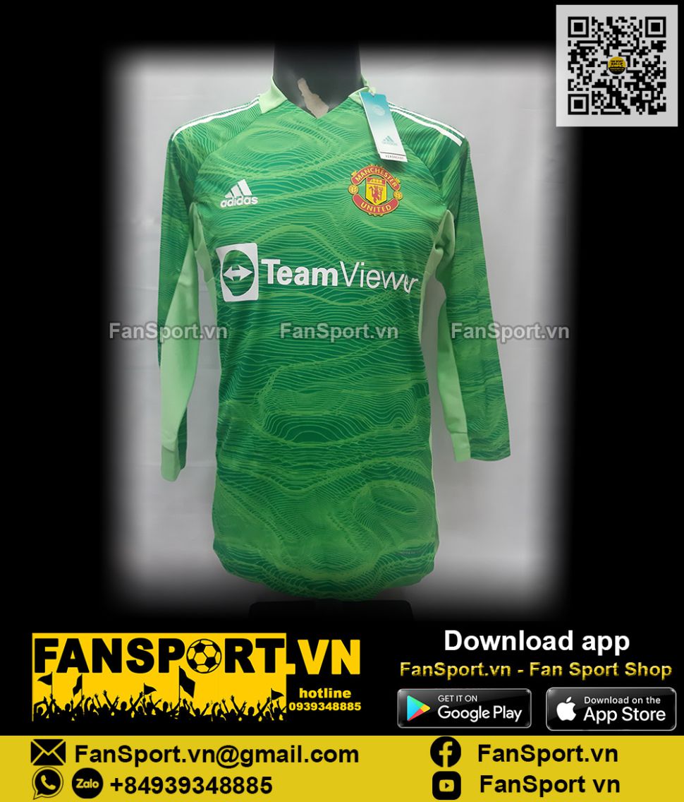 Áo thủ môn Manchester United 2021-2022 away shirt GK goalkeeper GT8421