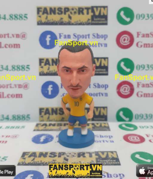 Tượng Zlatan Ibrahimovic 10 Sweden 2015 2016 2017 home yellow soccerwe