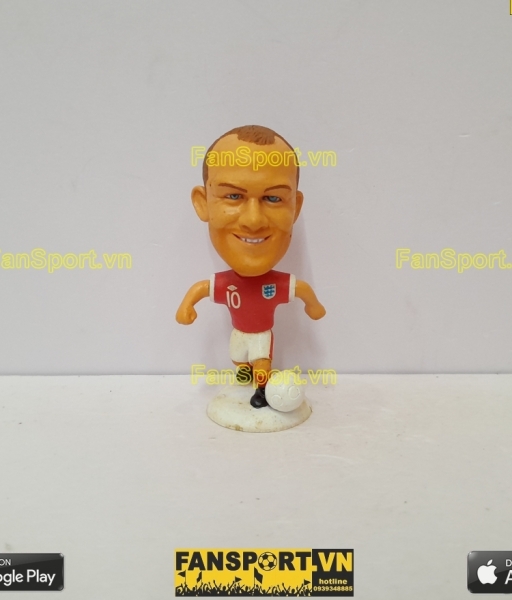 Tượng Wayne Rooney 10 England 2010 2011 2012 away red kodoto