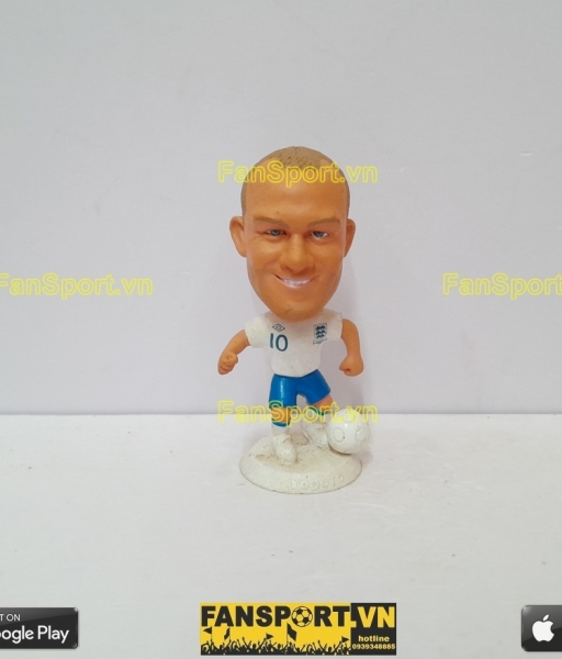 Tượng Wayne Rooney 10 England 2010 2011 2012 home white kodoto