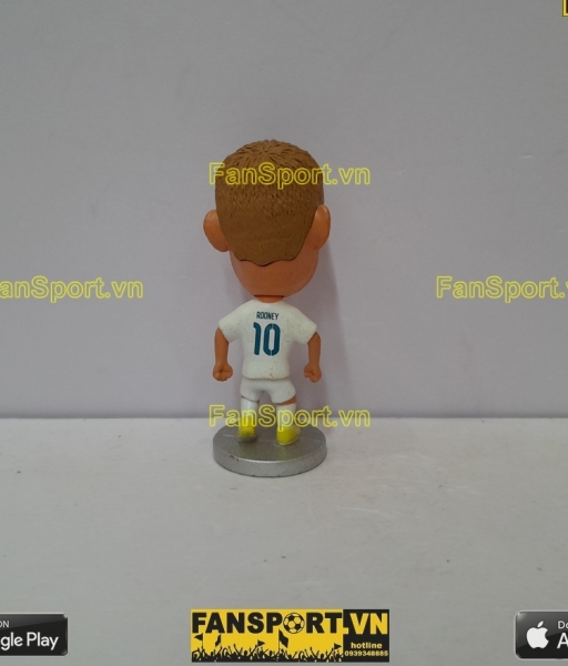 Tượng Wayne Rooney 10 England 2014 2015 2016 home white kodoto