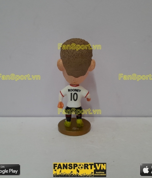 Tượng Rooney 10 Manchester United 2012-2013-2014 away soccerwe repaint