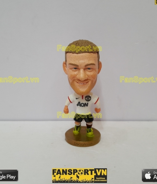 Tượng Rooney 10 Manchester United 2012-2013-2014 away soccerwe repaint
