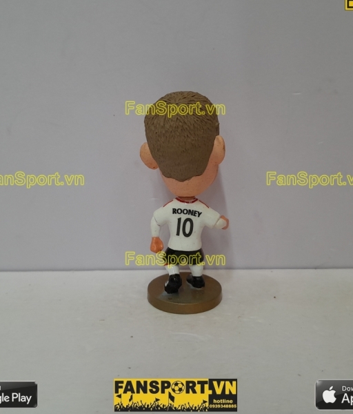 Tượng Rooney 10 Manchester United 2015-2016 away soccerwe repaint