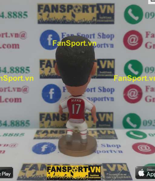 Tượng Alexis Sanchez 17 Arsenal 2015-2016 home red soccerwe
