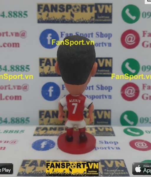Tượng Alexis Sanchez 7 Arsenal 2016-2017 home red soccerwe