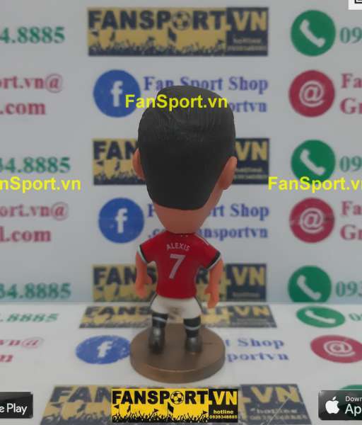 Tượng Alexis Sanchez 7 Manchester United 2017-2018 home red soccerwe