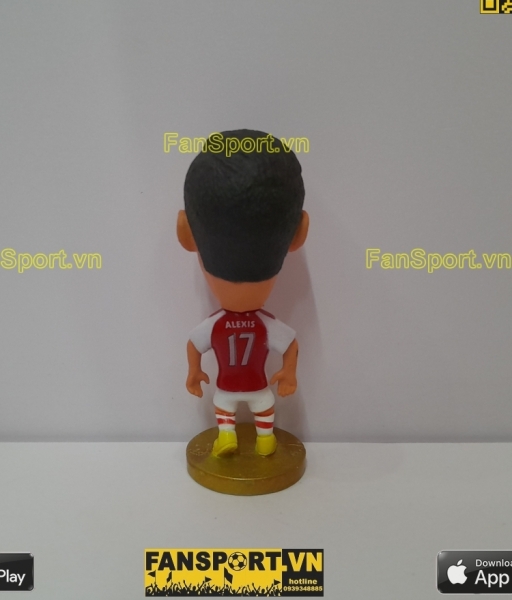 Tượng cầu thủ Alexis Sanchez 17 Arsenal 2014-2015 home red kodoto