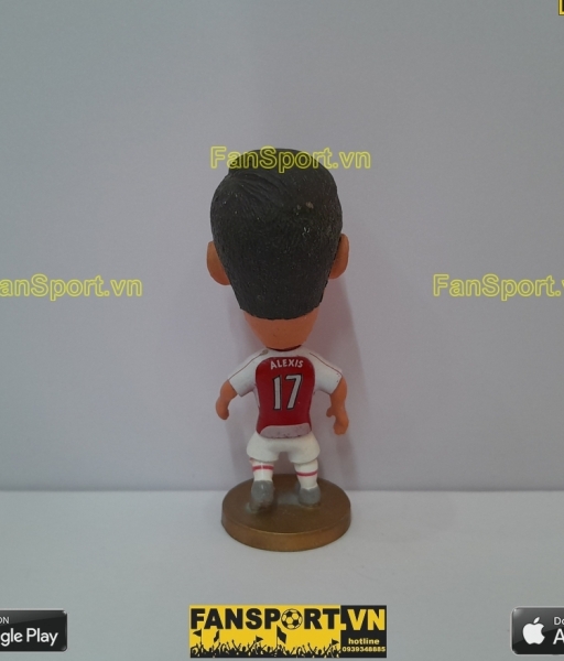 Tượng cầu thủ Alexis Sanchez 17 Arsenal 2015-2016 home red soccerwe