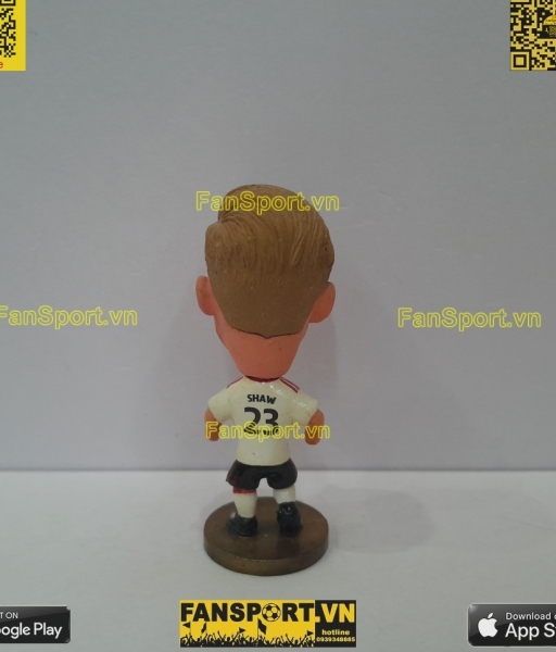 Tượng Luke Shaw 23 Manchester United 2015-2016 away soccerwe repaint