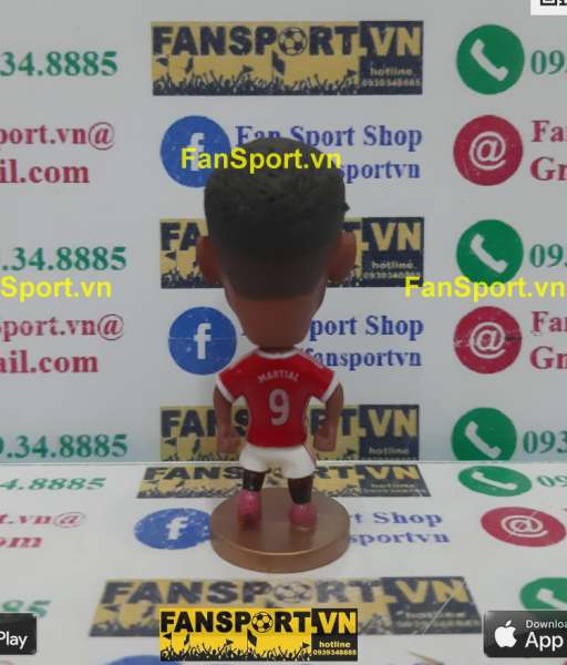 Tượng Anthony Martial 9 Manchester United 2015 2016 home red soccerwe
