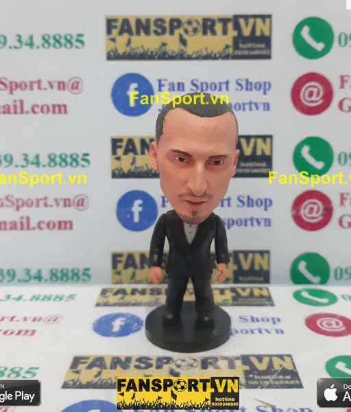 Tượng Zlatan Ibrahimovic Sweden vest black soccerwe
