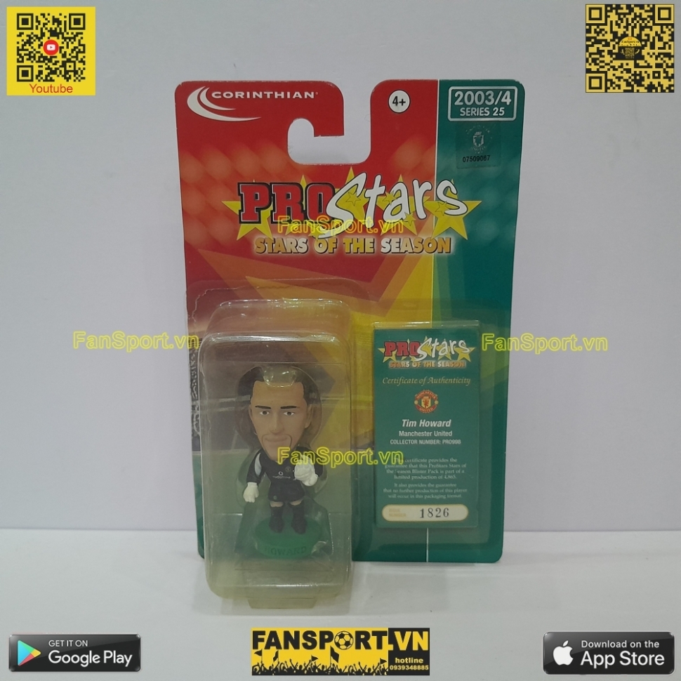Tượng Howard 14 Manchester United 2003 2004 corinthian PRO998 prostars