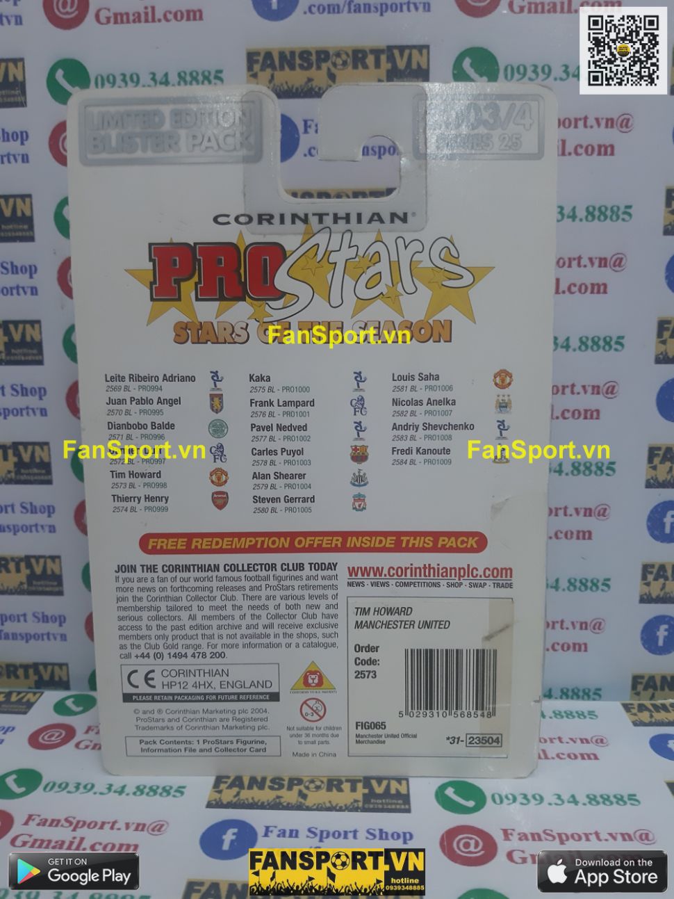 Tượng Howard 14 Manchester United 2003 2004 home goalkeeper GK PRO998