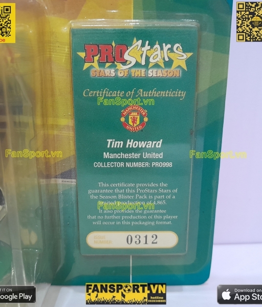 Tượng Howard 14 Manchester United 2003 2004 home goalkeeper GK PRO998